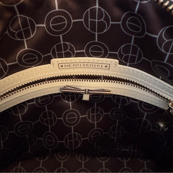 Henri Bendel New York West 57th Striped Cross Body Bag Black & White Unique! - Picture 12 of 16